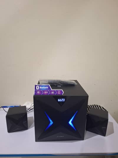 Brand New F&D F550X Speakers – Powerful Bass | Box Packed