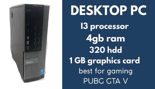 DELL I3 GAMING TOWER \DESKTOP PC IDEAL FOR CASUAL GAMING FOR EVERYDAY