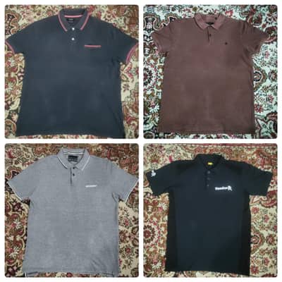 Pack of 4 Collar Tshirt Large Size
