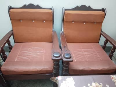 5 Seaters wooden Sofa