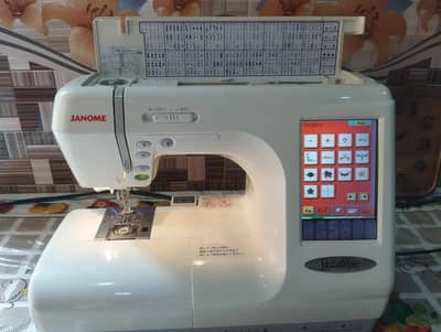 Janome 9600 embroidery machine use like New 10/10