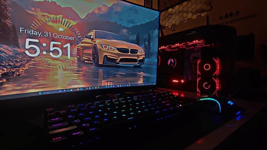 High-End Gaming PC + Monitor + Accessories (Like New) 