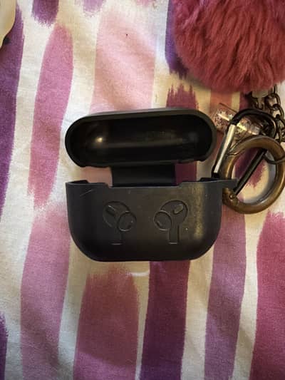 Black Silicone AirPods Case for Sale + Free Keychain