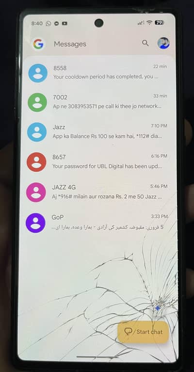 Google Pixel 6A Screen Crack