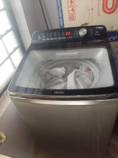9.5 kg Haier automatic washing machine.