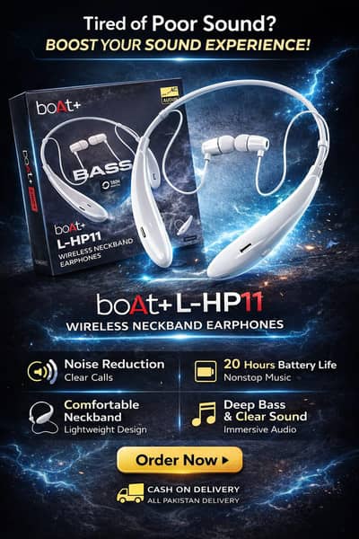  boAt+ L-HP11 Wireless Neckband