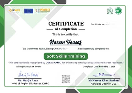 Soft Skills Certificate for Overseas Jobs & Visa