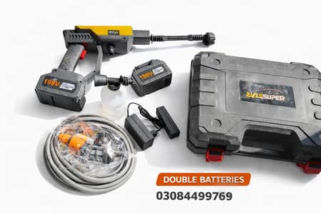 Rechargeable Pressure Washer Car Washer Double batteries