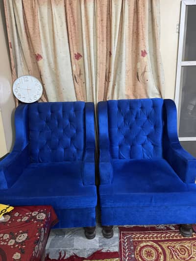 Two single seater sofa