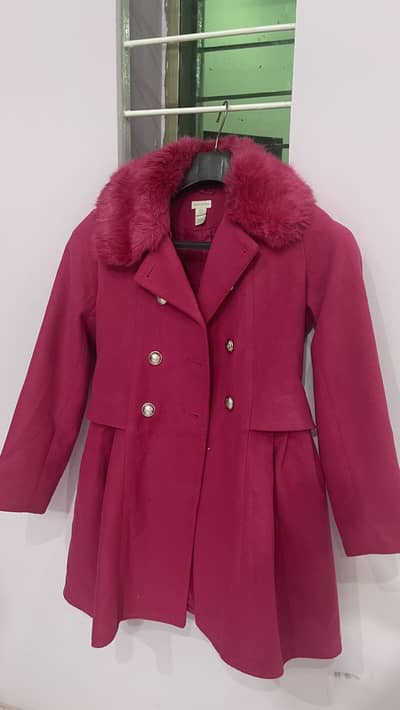 Pink furry coat