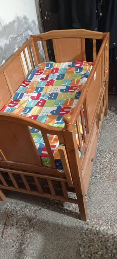 baby cot with mattress