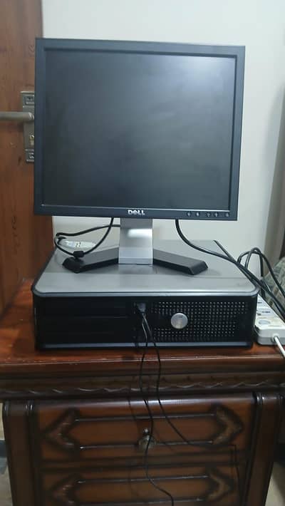 Dell computer with monitor
