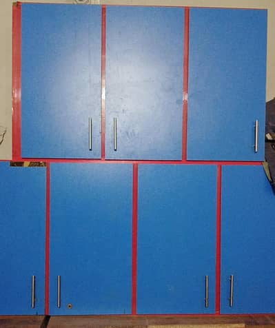 7 doors separate cabinets