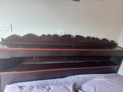 shesham wood double bed