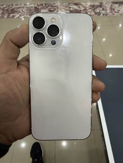 Iphone 13pro max white LLA 256gb 99BH dual PTA waterpack 10/10 almost