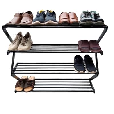 Multipurpose Rack. 4 tier Iron Shoe rack & Storage stand.