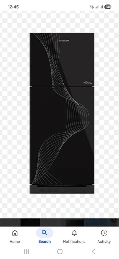 kenwood persona plus black colour 16 cubic feet