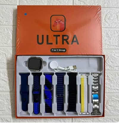  Ultra Smart Watch – 7 Straps | Bluetooth Calling | Inbox
