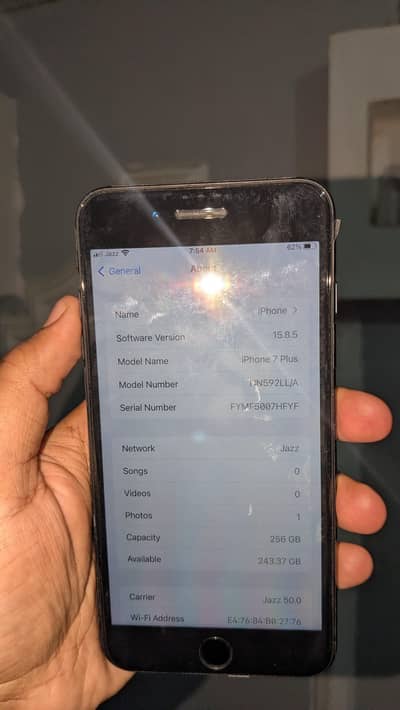 iphone 7+ approved 256gb