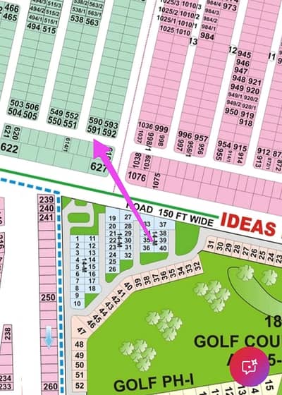 DHA Phase 6 Block F 1-Kanal Corner plot for Sale