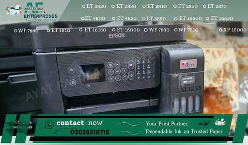 Chipless Epson WF & XP Printers | All Latest Models Available