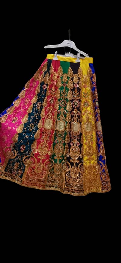 Beautiful Lehnga for Mehndi function worn twice. Very well maintained.
