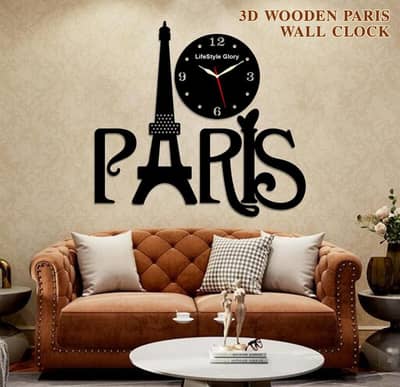 3D wall clock. ( 100+ design available )
