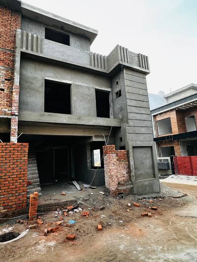 5 Marla corner brand new double story double unit house available for sale.