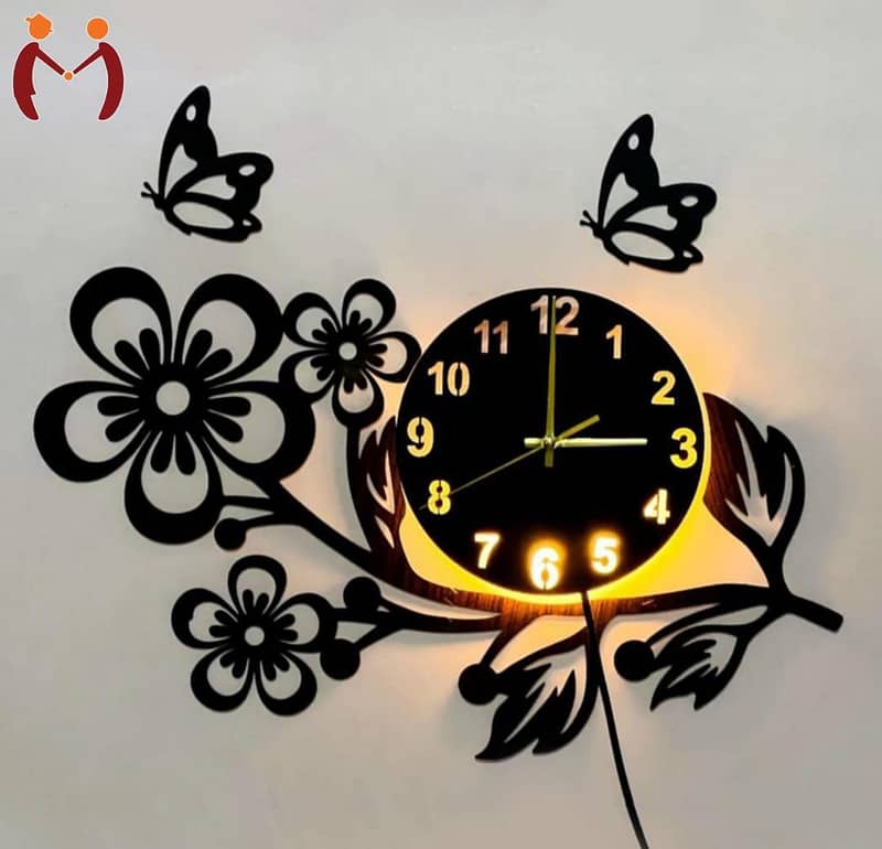 3D wall Clock 0