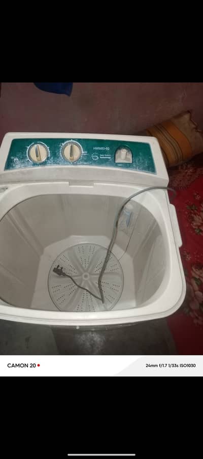 Used washing machine hair