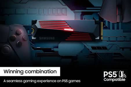 SAMSUNG 990 PRO WITH HEATSINK PCIE® 4.0 NVME™ M. 2 (2280) SSD 1TB!!!