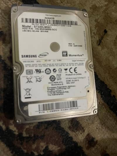 Samsung 300GB HDD Laptop and pc both