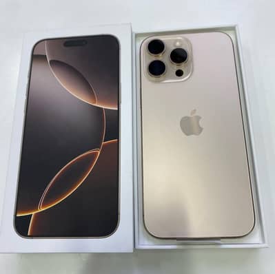 iPhone 16 pro max 10/10 mint condition. Natural titanium with box