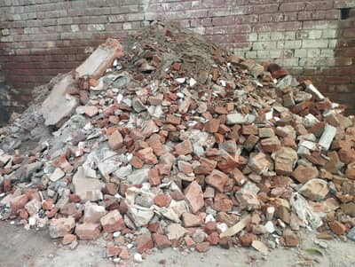 Mulba, construction debris used for filling.