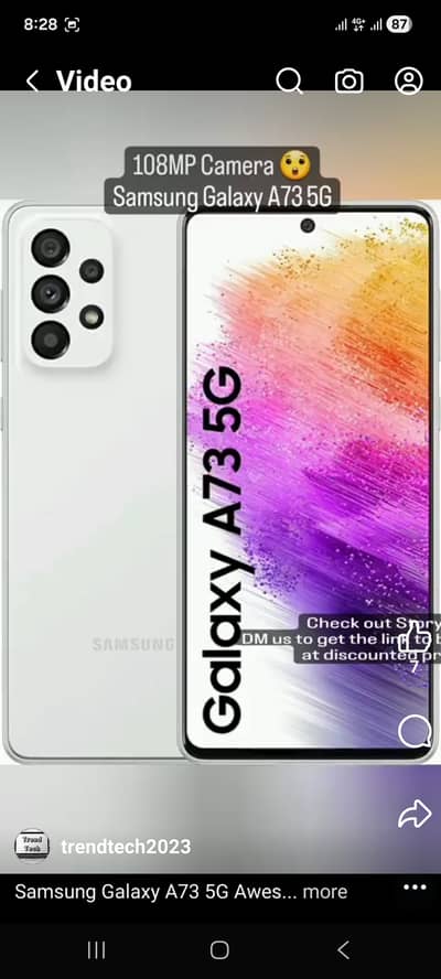 Samsung Mobile A73 5G