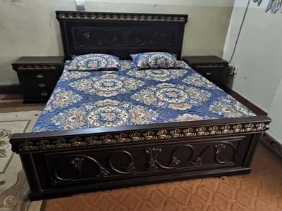Double Bed with side tables & dressing table