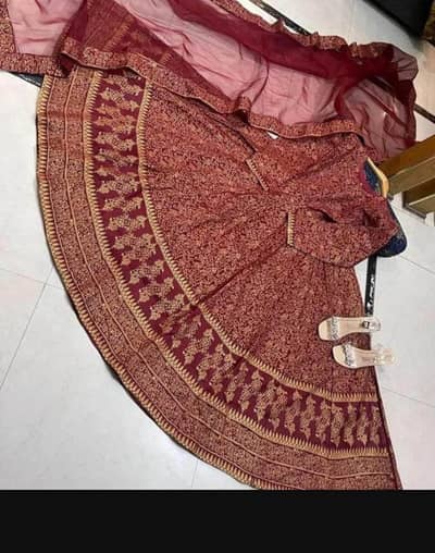 3 pics girl stitched katan silk screen printed maxi medium size