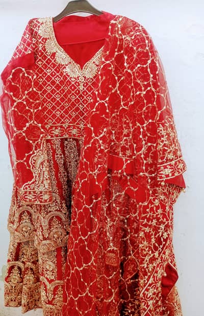 new traditional Indian bridal  Lahanga with  Bengals +Jewelry+shoes