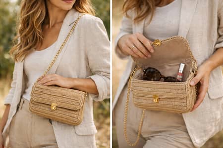 Handcrafted Woven Canvas HandBag for Women | Premium Quality