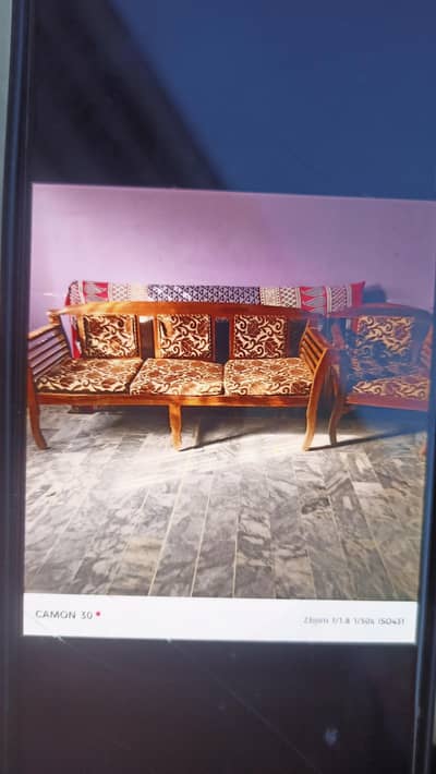 Wooden sofa