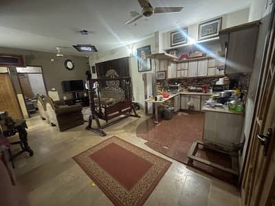 three bed dd portion for silent commercial in johar