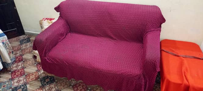 5 seater sofa set for sale (3*2)  with cover