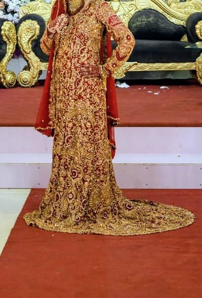 IMPORTED EMBROIDERED BRIDAL LEHANGA