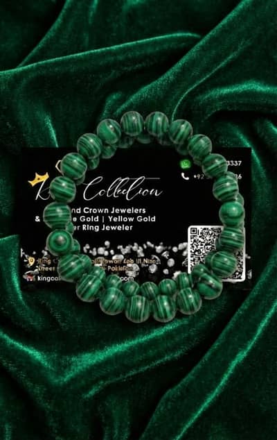 malachite pink Quartz Red Coral  stone  bracelet tasbhi