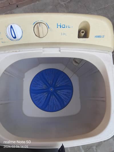 Haier washing machine 8kg