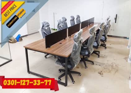 Workstation Size 4x8, RS-24500 ,6 Person Seating office Table