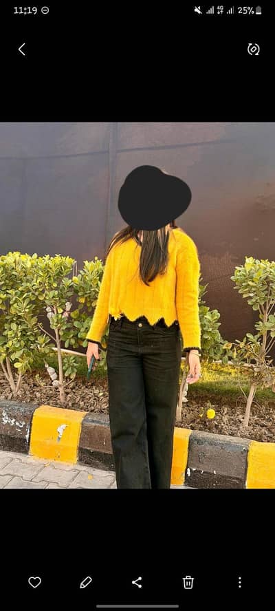 trendy yellow top tank shirt