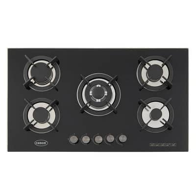 Canon Gas Built-in Hob HB-915-G1 (5 Burner) Tempered Glass – Black
