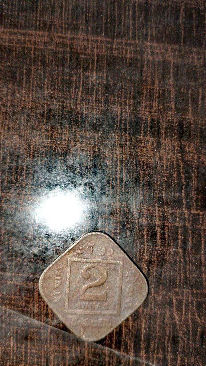 پرانا سکہ 1919 ایمپرر جورج وی انڈیا 1