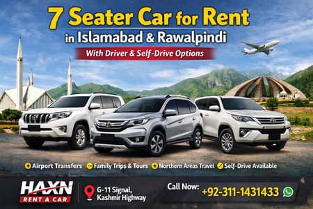 Cars For Rent in Islamabad & Rawalpindi | Luxury Car Hire Service
